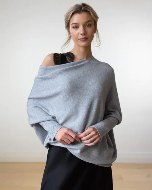 Modischer Strickpullover mit vielseitigem Design für Damen