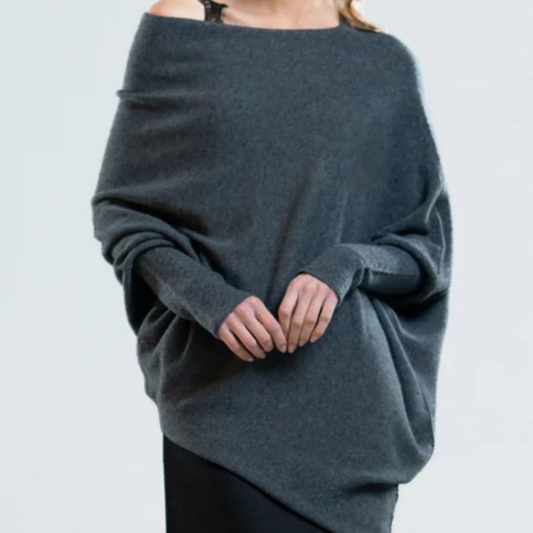 Stylischer locker geschnittenes Pullover mit Fledermausärmeln | Zoe