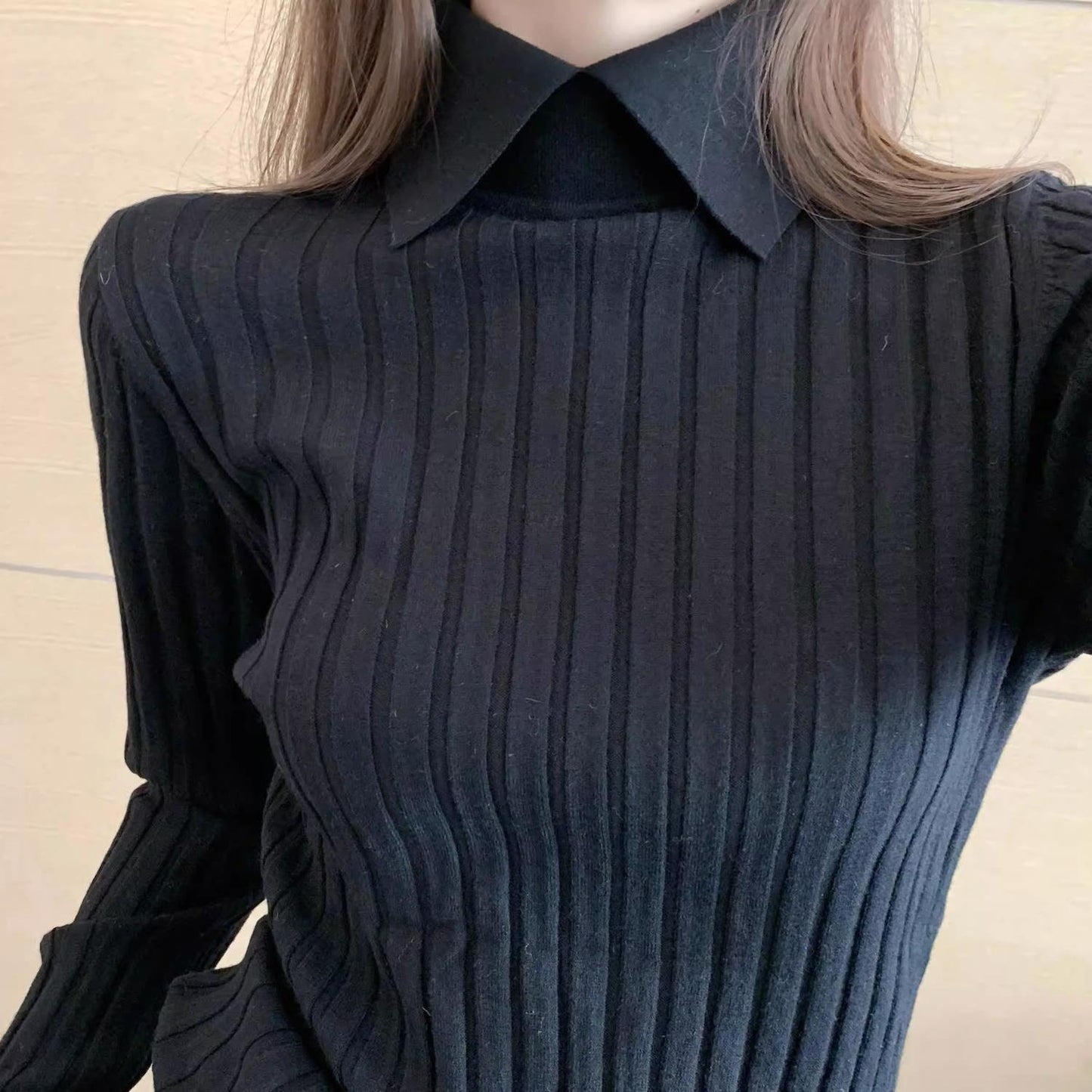 Eleganter Kragen Pullover | Cyrielle