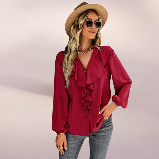 Bequemes Langarmshirt für Damen – Perfekt für Frühling & Herbst