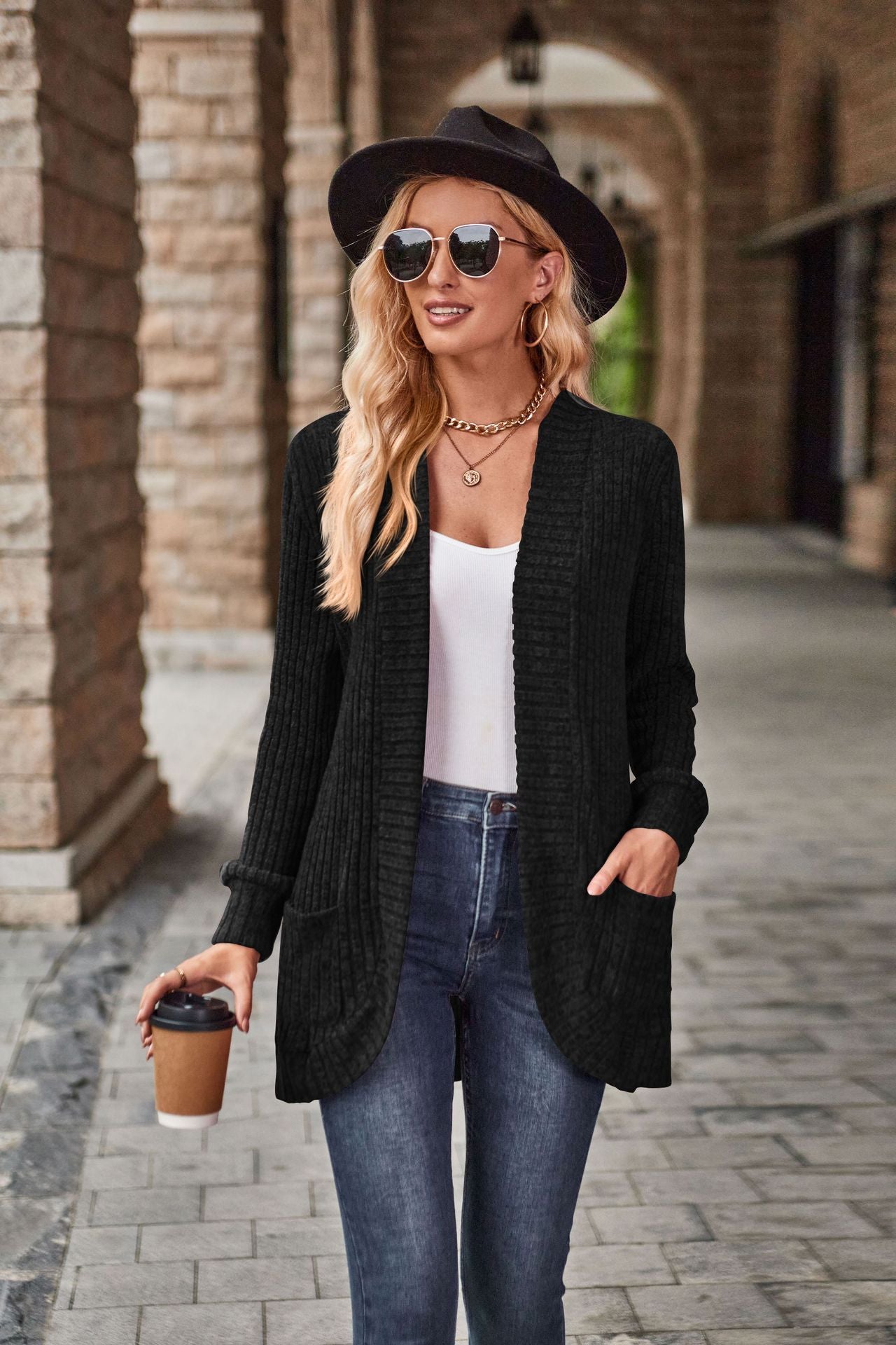 Leichte Lange Strickjacke | Camille