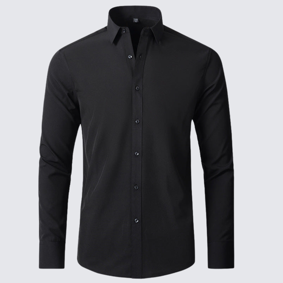 Elegantes Langarm Business-Hemd für Herren mit modernem Slim-Fit Design