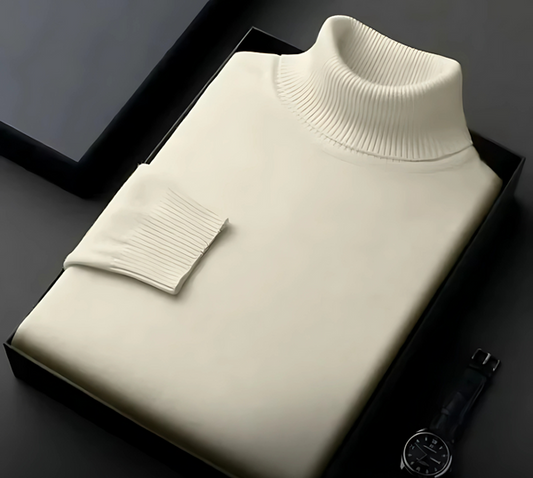 Slim-Fit Rollkragenpullover für Herren