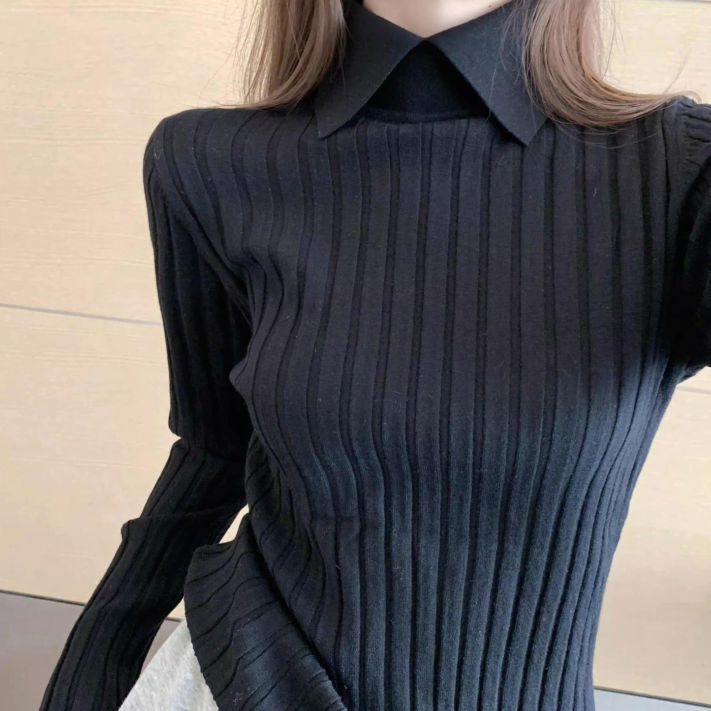 Eleganter Kragen Pullover | Cyrielle