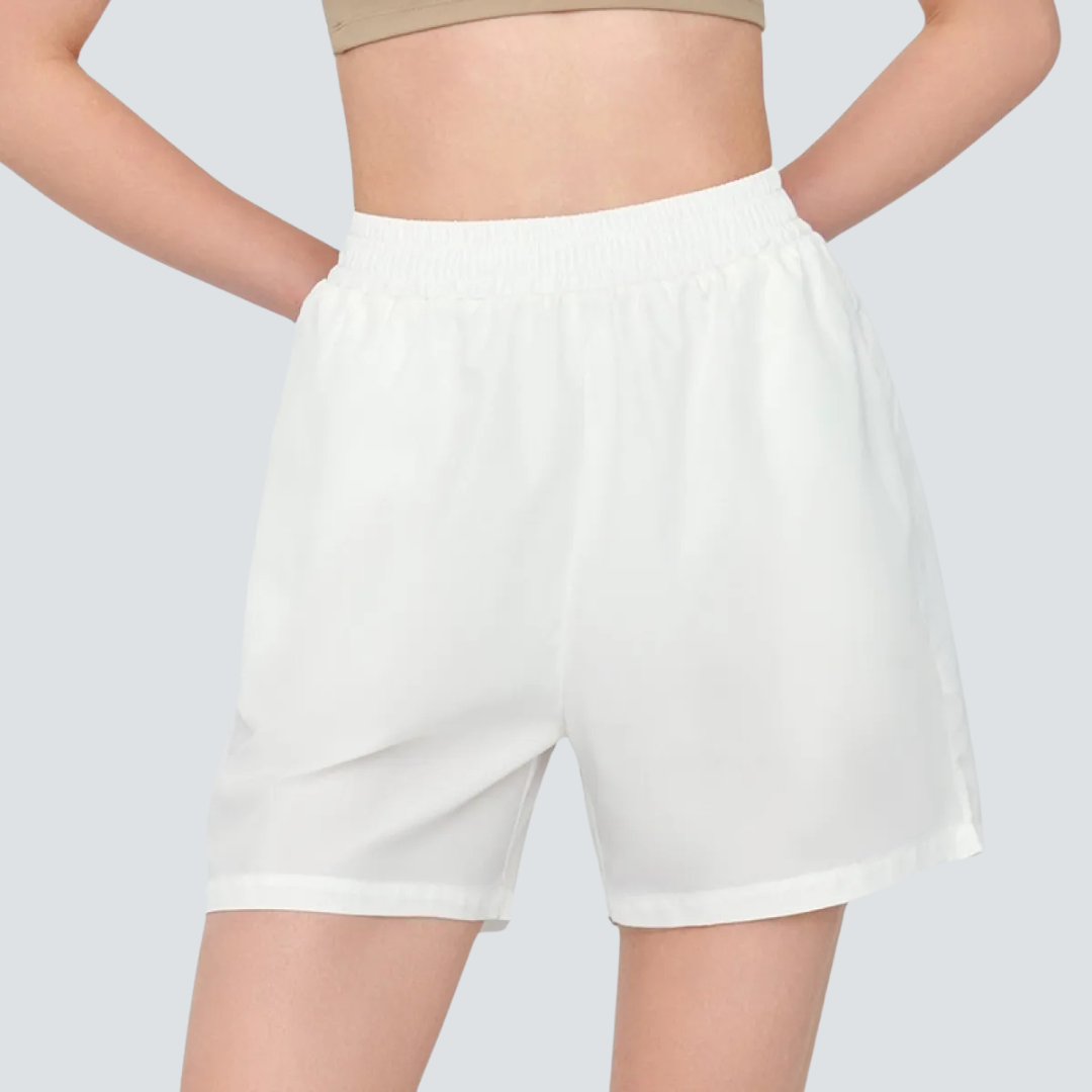 Bequeme Damen-Yoga-Shorts mit integriertem Sonnenschutz und Zweiteiler-Design