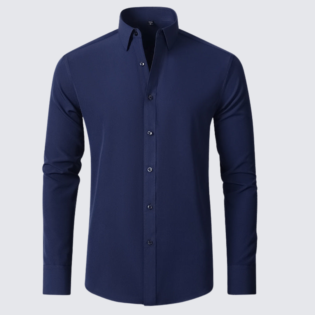 Elegantes Langarm Business-Hemd für Herren mit modernem Slim-Fit Design