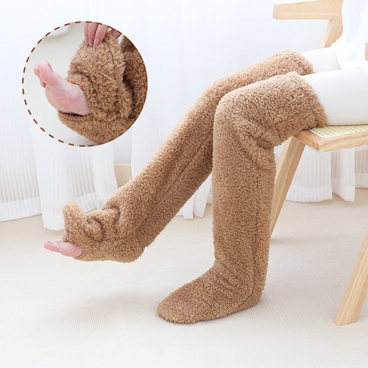 Flauschige Über-Knie-Socken für den Winter | Arya