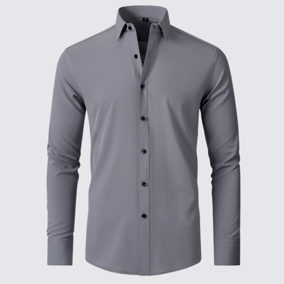 Elegantes Langarm Business-Hemd für Herren mit modernem Slim-Fit Design