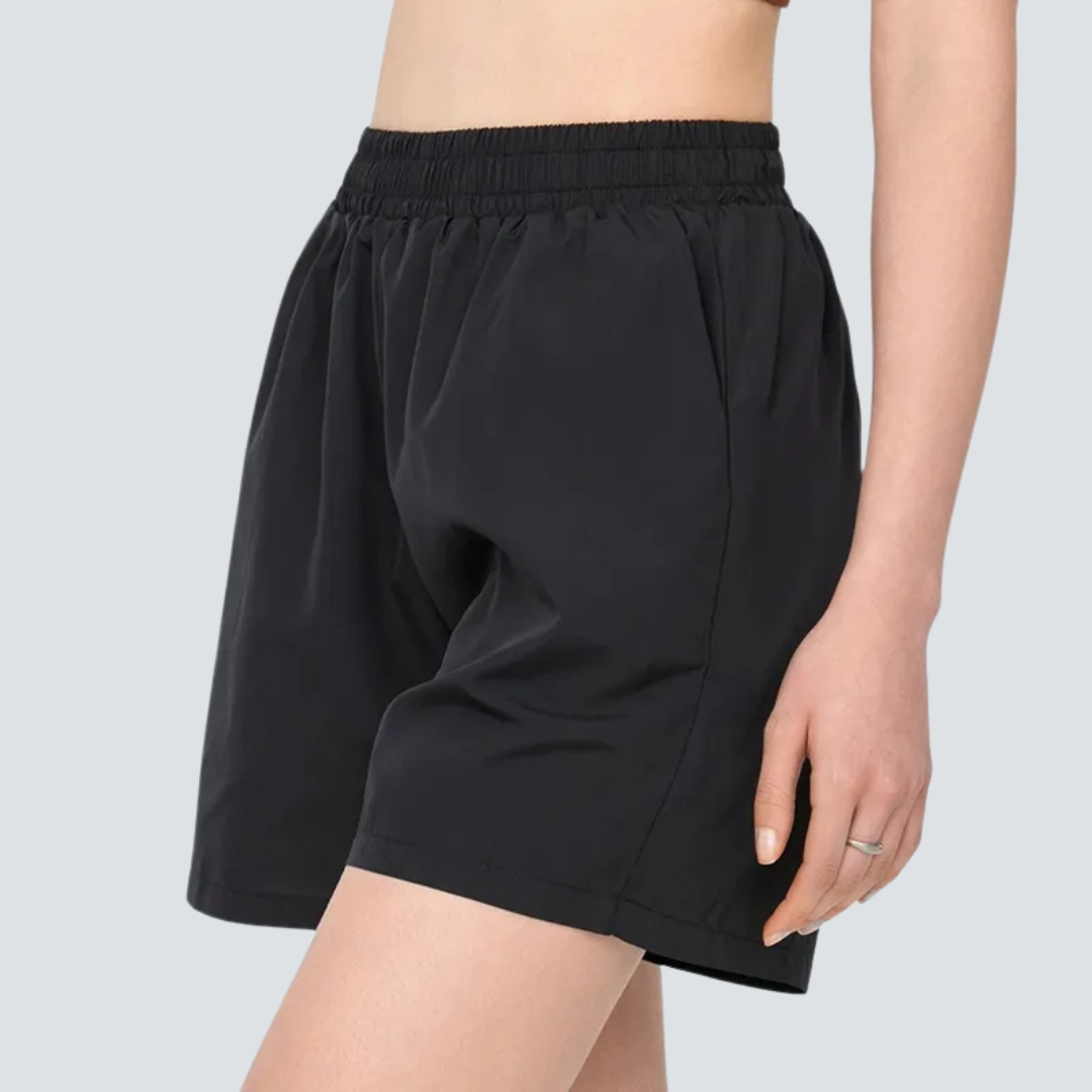 Bequeme Damen-Yoga-Shorts mit integriertem Sonnenschutz und Zweiteiler-Design