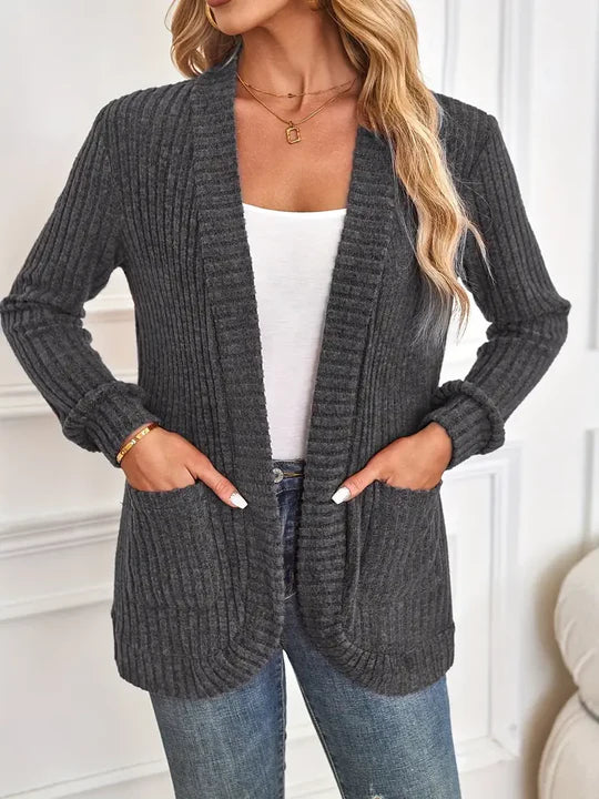 Lässiger Offener Lange Cardigan für Damen