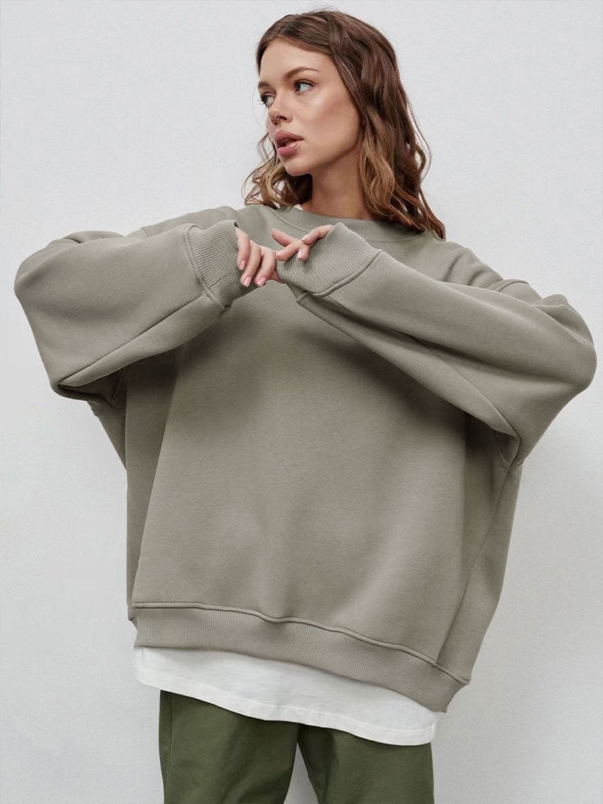 Stilvolles Sweatshirt mit Oversize-Crewneck | Araceli