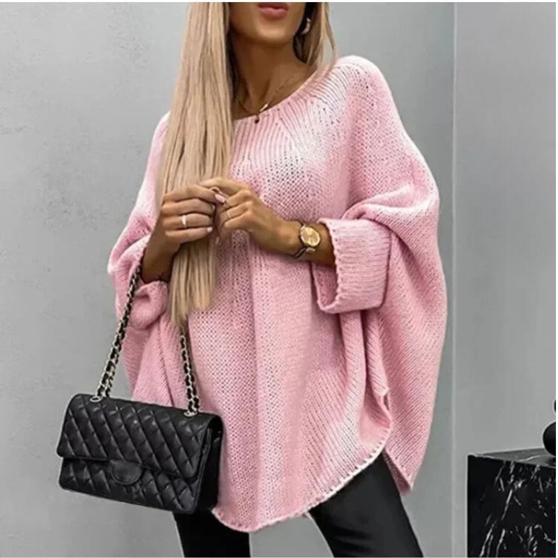 Eleganter Strickponcho für Damen