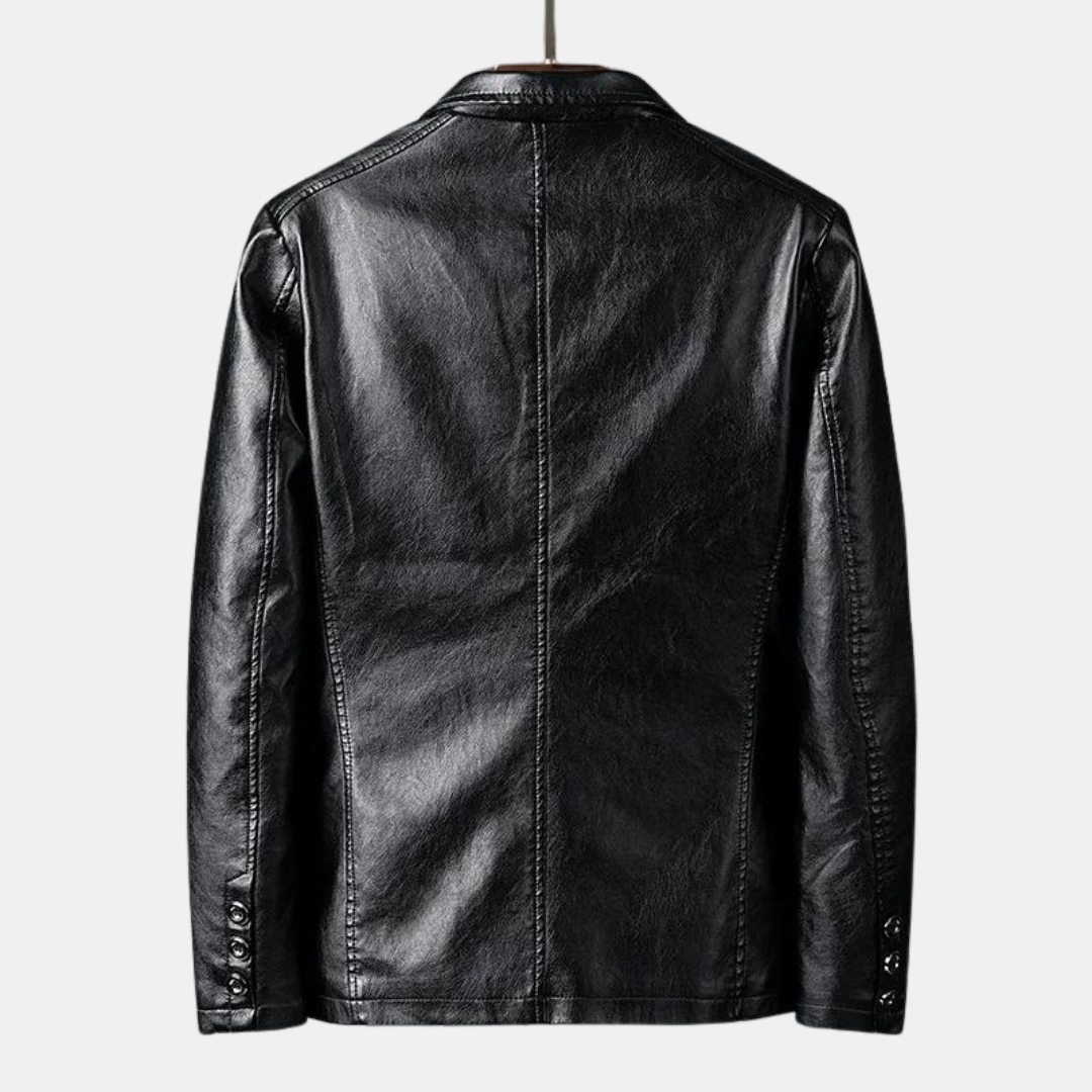 Elegante Lederjacke Sakko für Herren