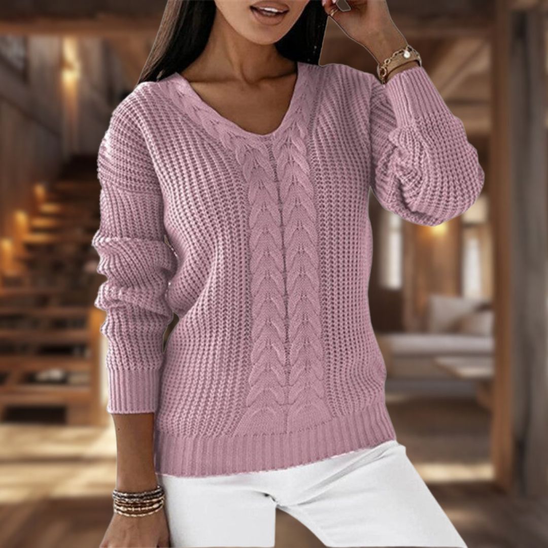 Schicker Damen Pullover mit V-Ausschnitt | Hazel