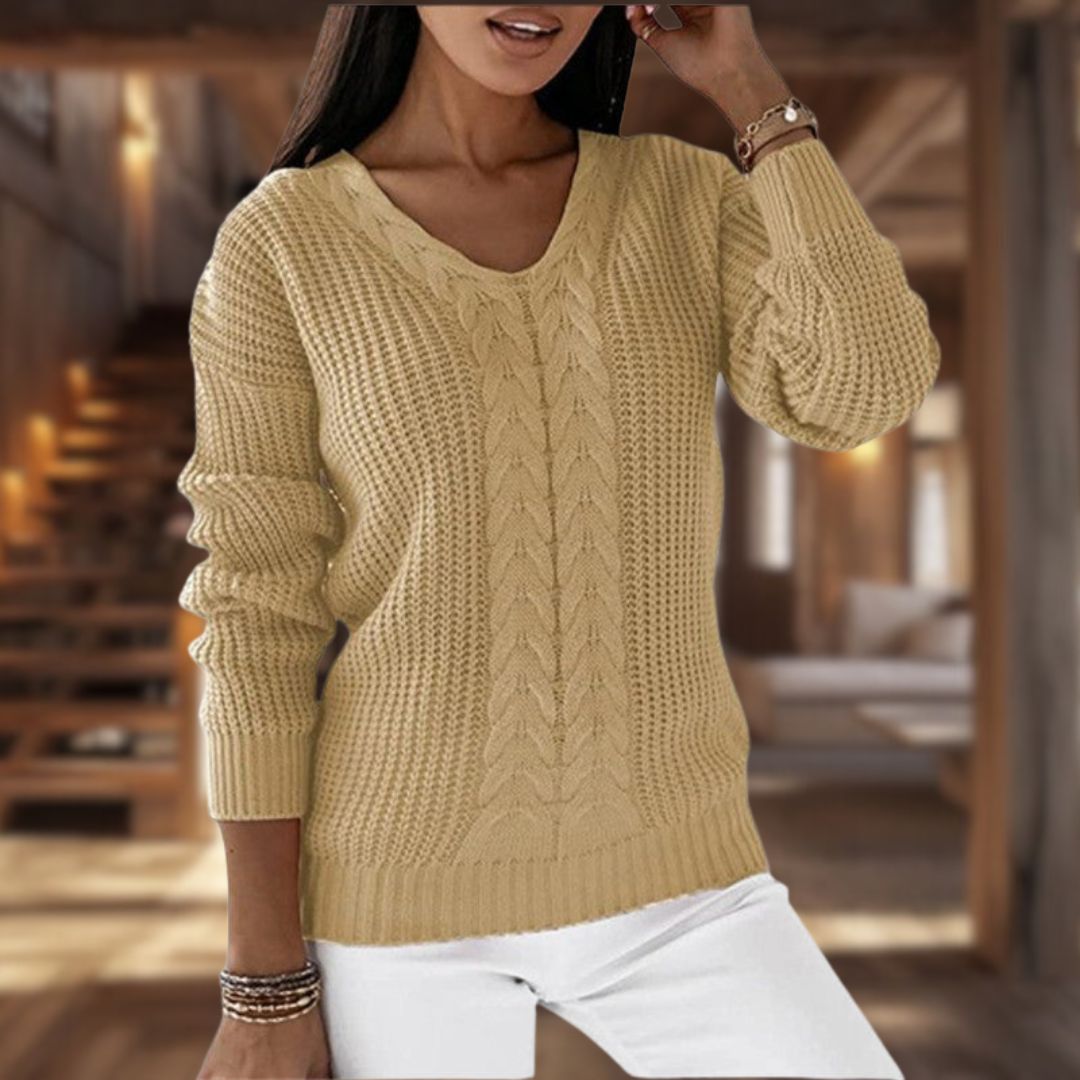 Schicker Damen Pullover mit V-Ausschnitt | Hazel