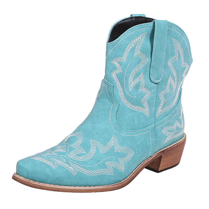 Cowgirlstiefel mit Keilabsatz