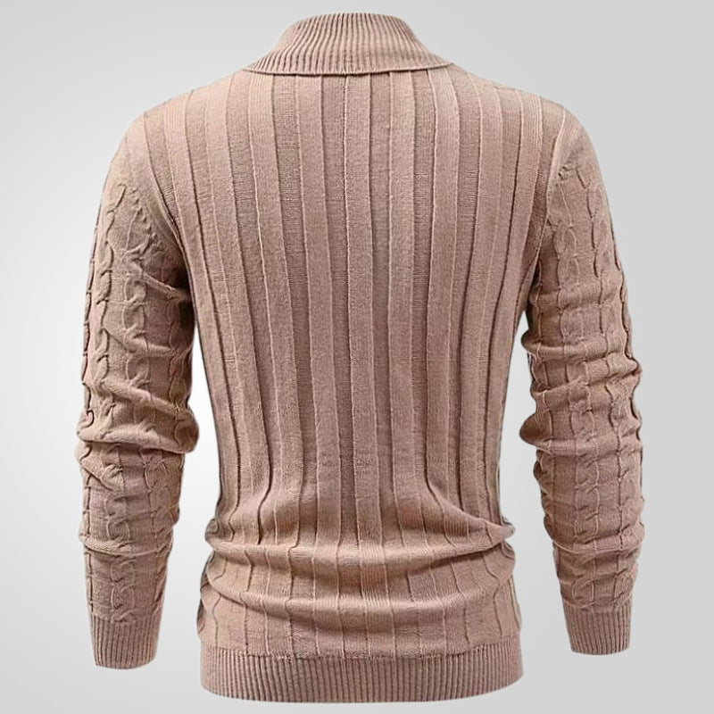 Schlichter Strickpullover für Herren