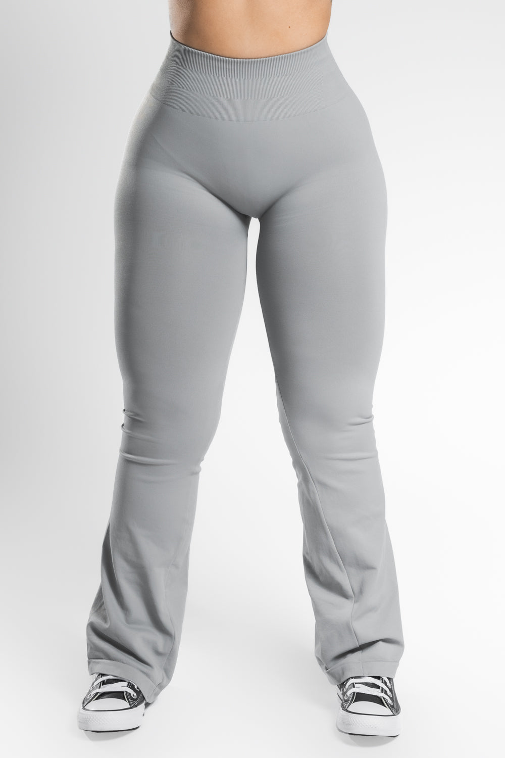 Elegante nahtlose Leggings mit ausgestelltem Design für Damen