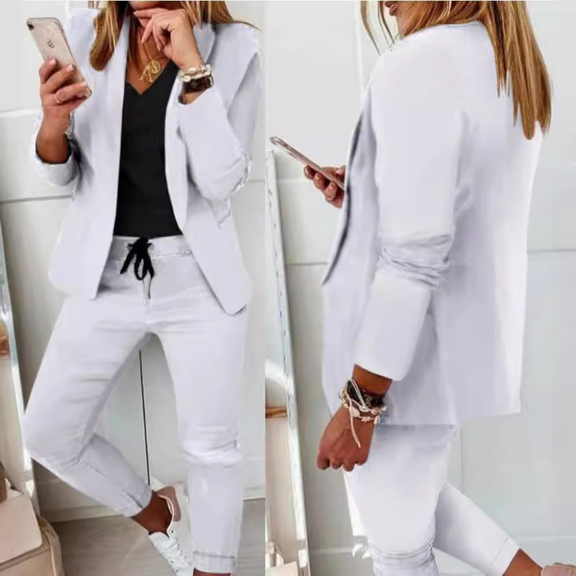 2-teiliges Büro-Outfit mit Blazer und Anzughose für Damen | Aure