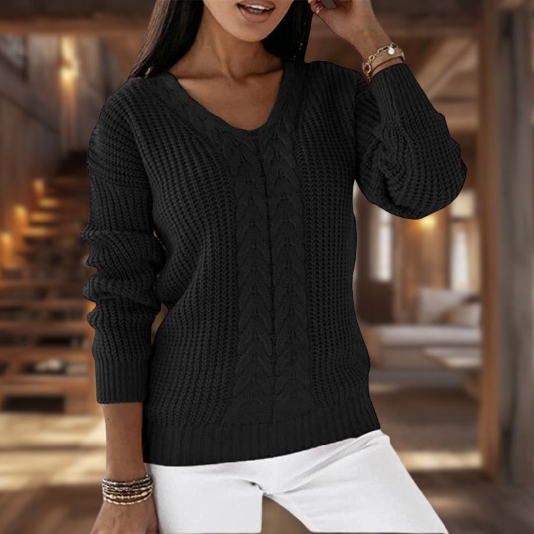 Schicker Damen Pullover mit V-Ausschnitt | Hazel