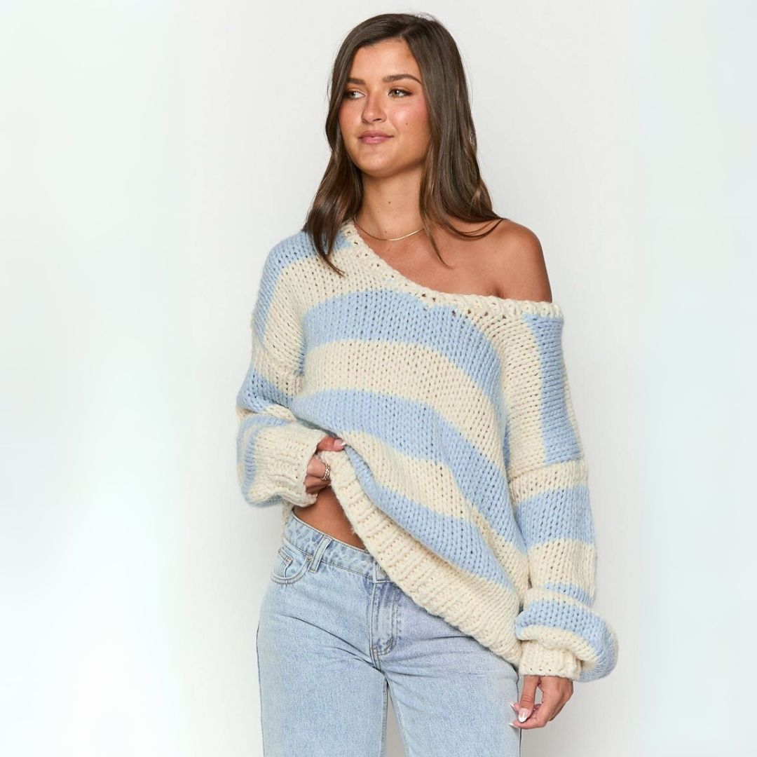 Entspannter Strickpullover mit lockerem Schnitt | Camila