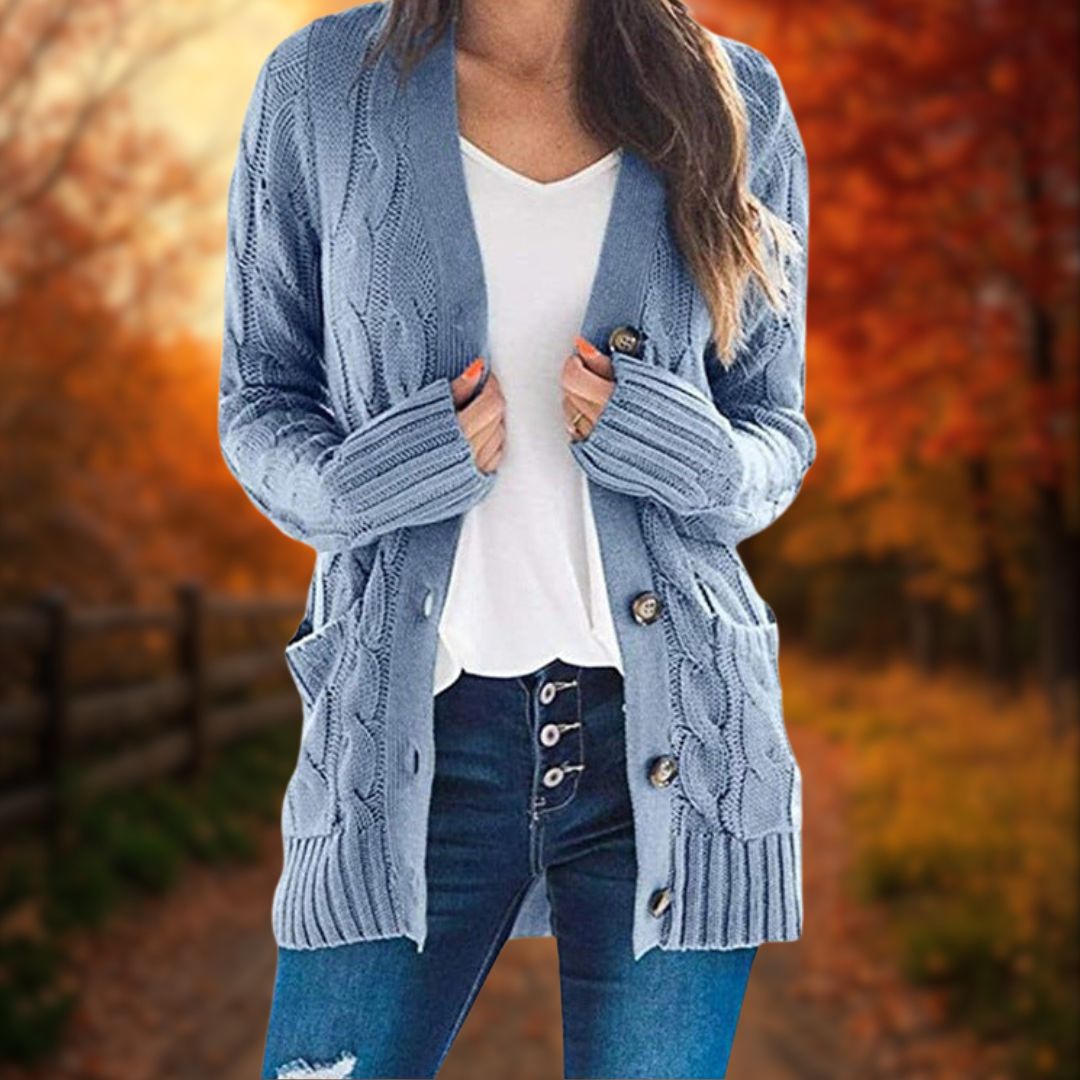 Stylischer Gemütlicher Langer Cardigan | Cora