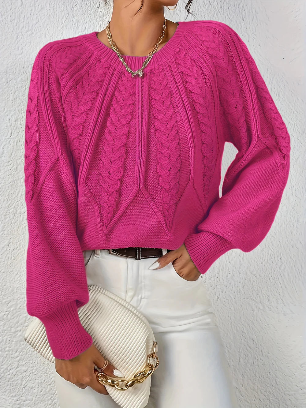 Eleganter Strickpullover für Damen