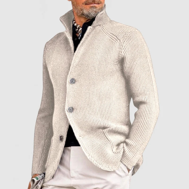 Elegante Strickjacke Cardigan mit Reverskragen