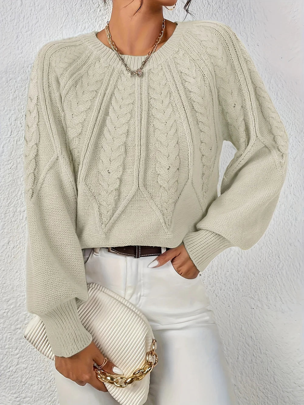 Eleganter Strickpullover für Damen