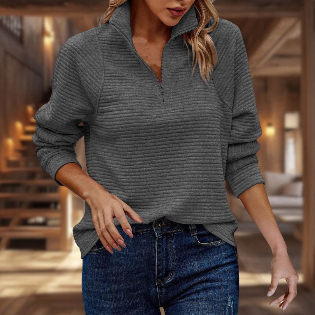 Trendiger Damen-Strickpullover mit lockerer Passform | Elvira