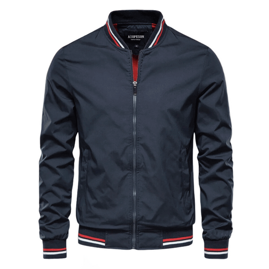 Stilvoll Eleganter Windbreaker Herrenjacke