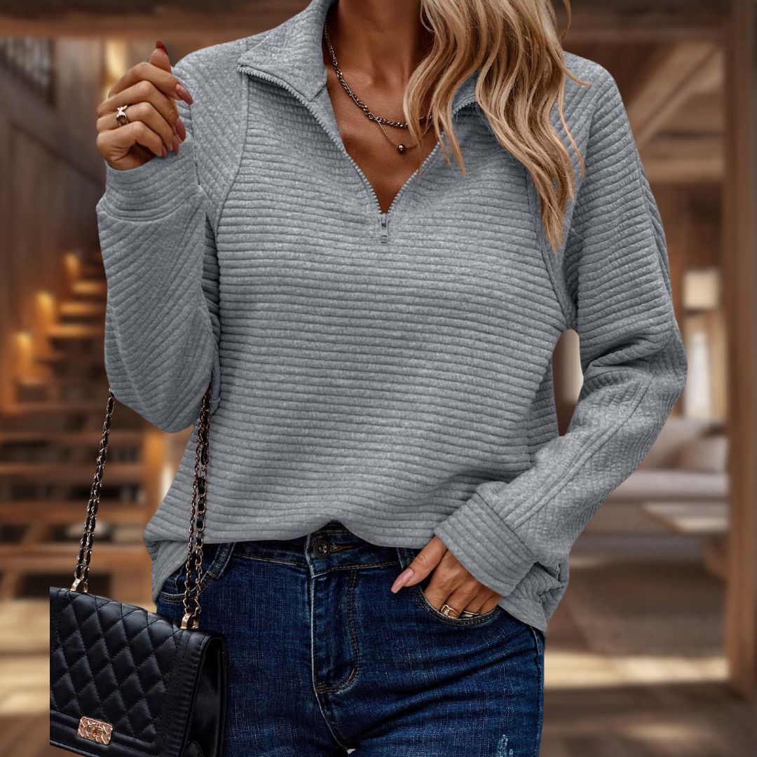 Trendiger Damen-Strickpullover mit lockerer Passform | Elvira