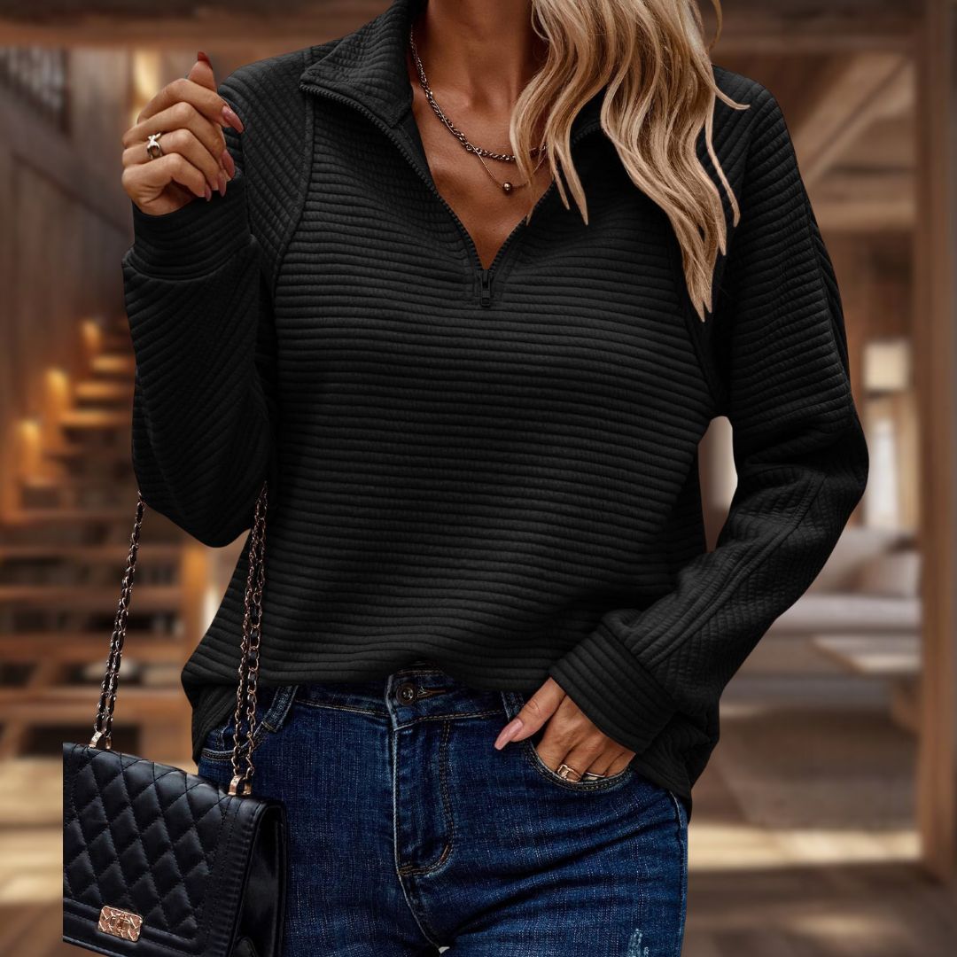 Trendiger Damen-Strickpullover mit lockerer Passform | Elvira