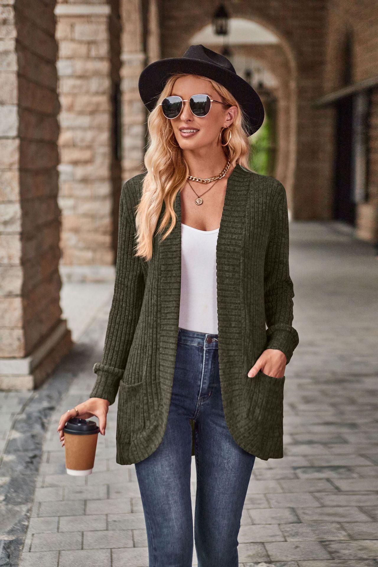 Leichte Lange Strickjacke | Camille