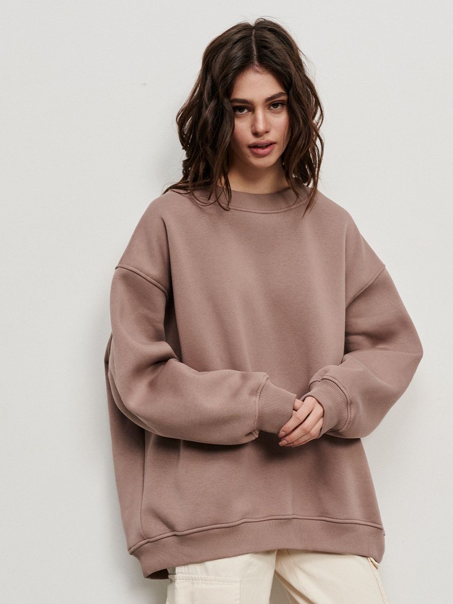 Stilvolles Sweatshirt mit Oversize-Crewneck | Araceli