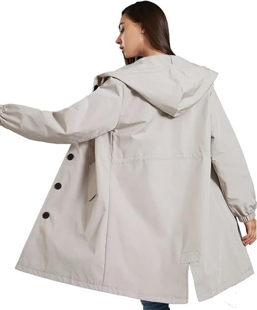 Eleganter Wasserdichter Trenchcoat Damen