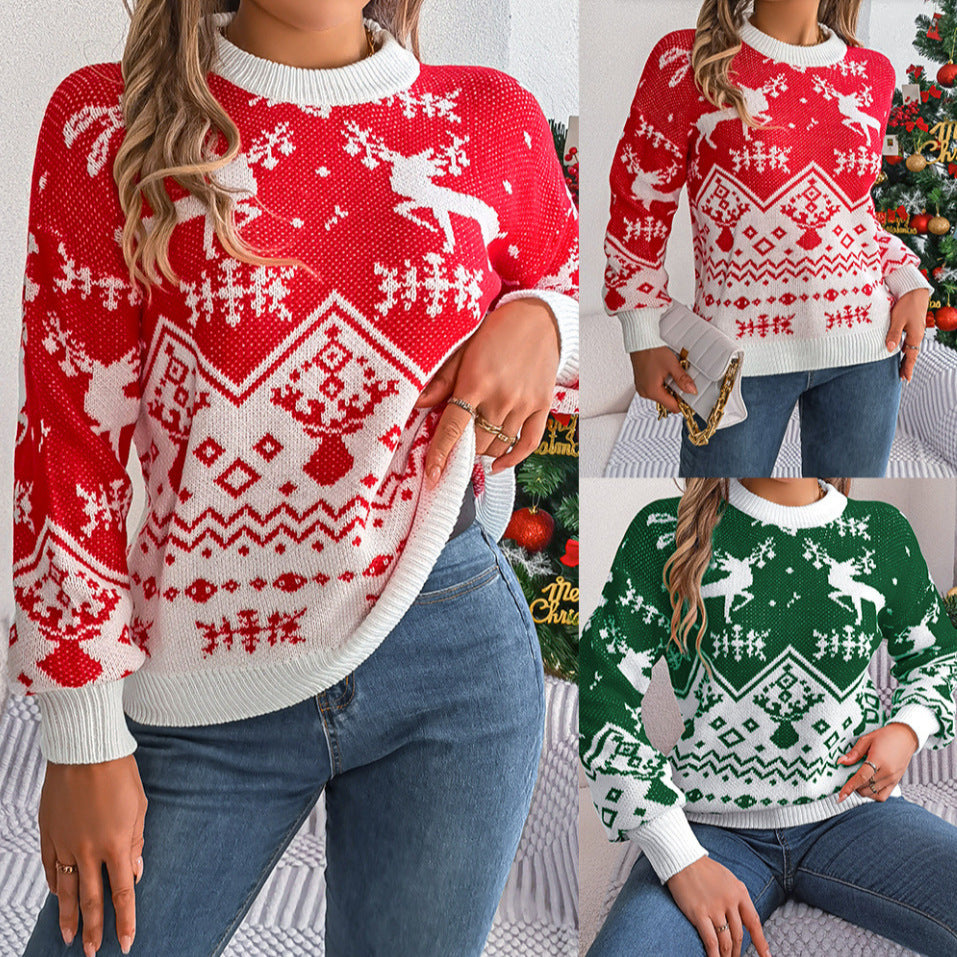 Gemütlicher Damen Weihnachtsstrickpullover | Megan