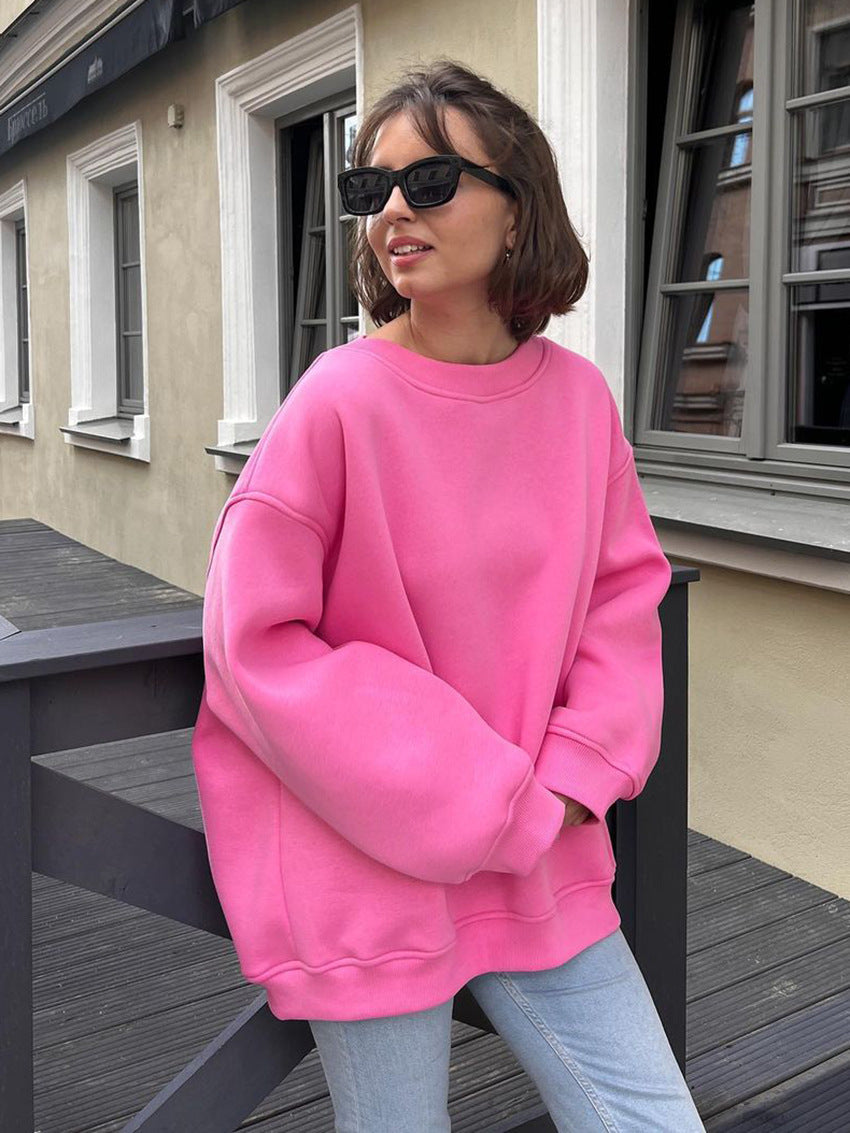 Stilvolles Sweatshirt mit Oversize-Crewneck | Araceli