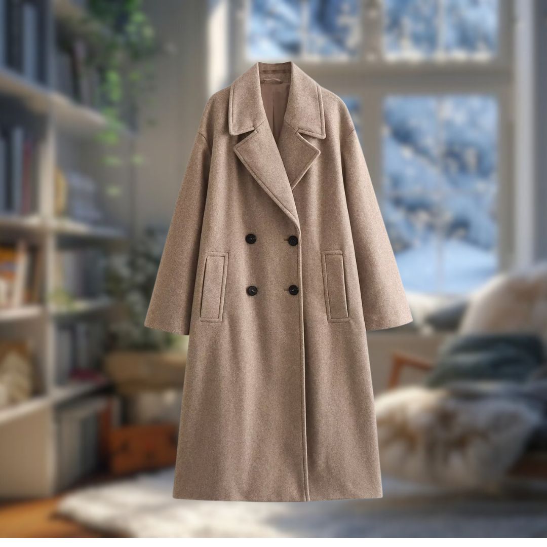 Gemütlicher langer Trenchcoat für Damen | Amarah