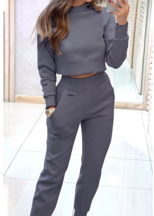 Gemütliches Set mit Sweatshirt und Jogginghose für Damen