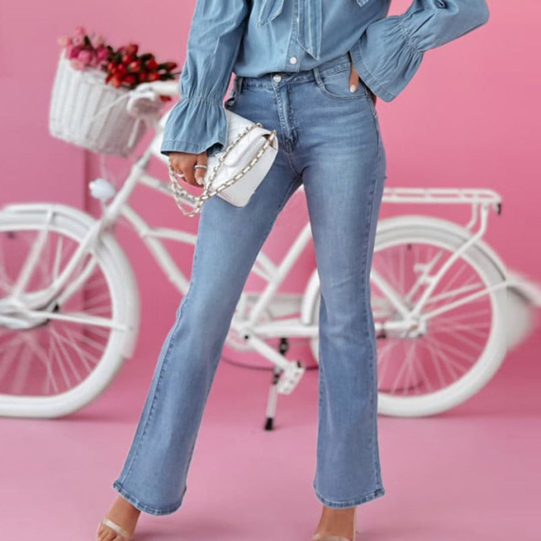 Lässige Damen-Jeans mit weitem Bein | Danica