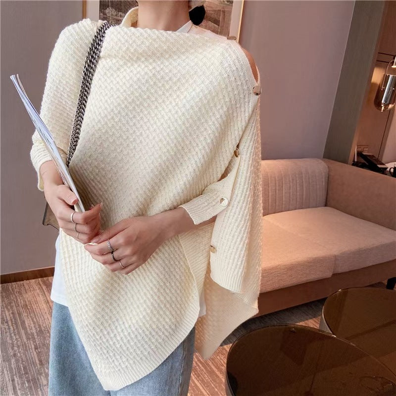 Stilvoller Strick-Poncho und Schal-Wrap – Elegant und Gemütlich | Autumn