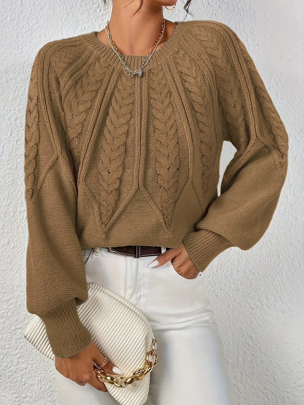 Eleganter Strickpullover für Damen