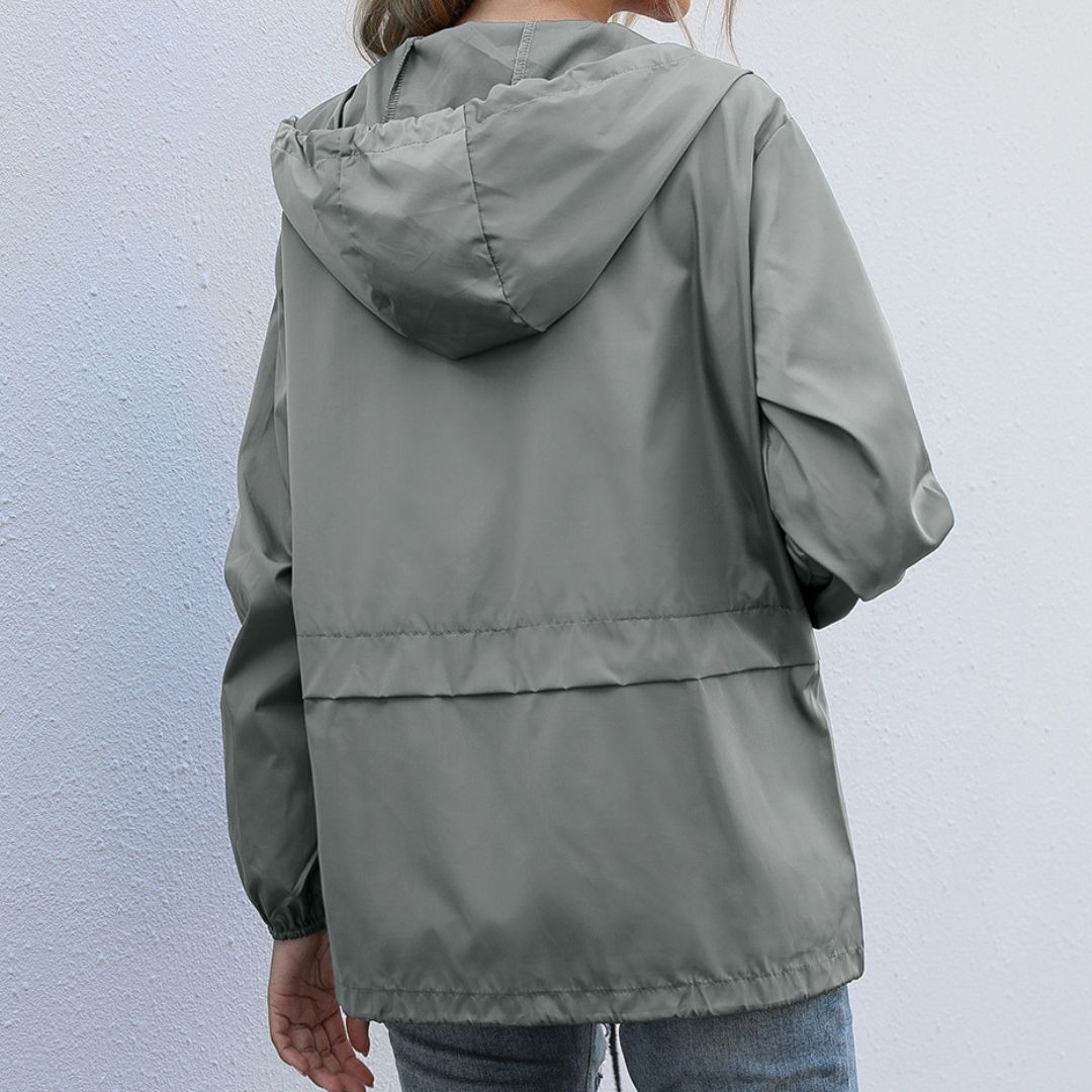 Leichte Damen-Wasserdichte Outdoor-Kapuzenjacke | Kamila