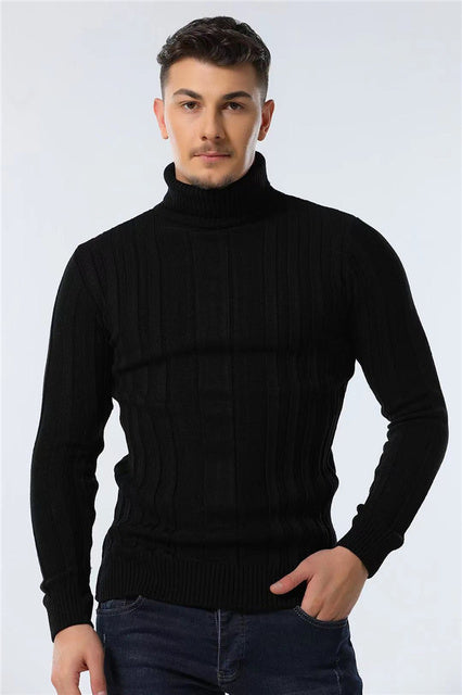 Slim-Fit Rollkragenpullover aus Strick für Herren | Gemini