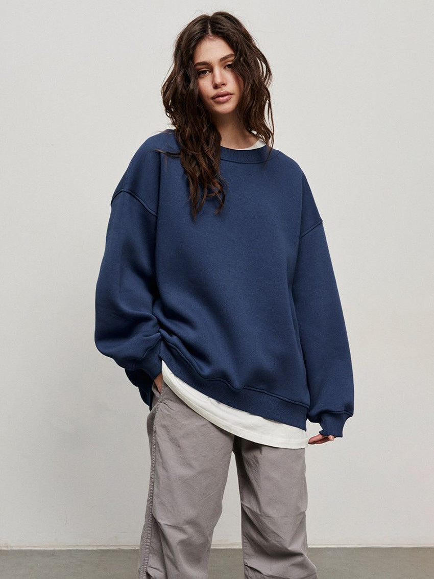 Stilvolles Sweatshirt mit Oversize-Crewneck | Araceli