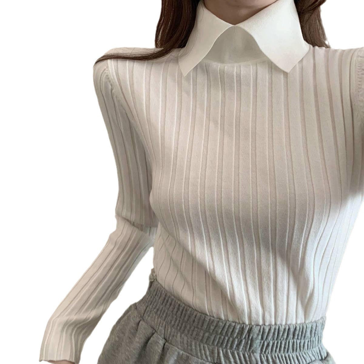 Eleganter Kragen Pullover | Cyrielle