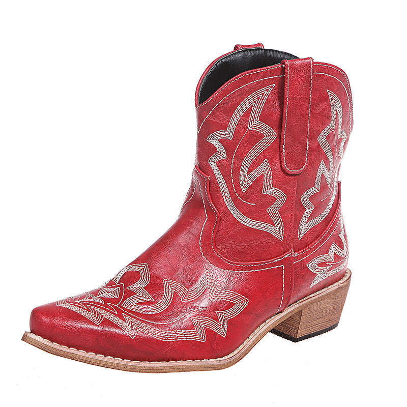 Cowgirlstiefel mit Keilabsatz