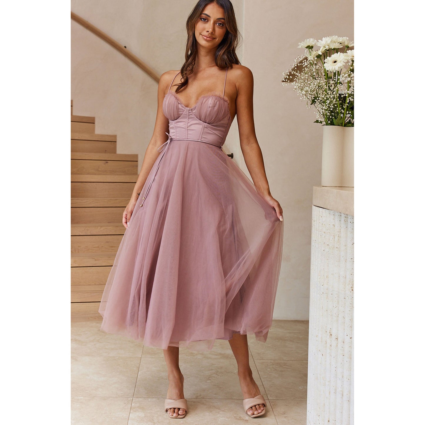 Leichtes Trägerkleid mit buntem Muster für Damen – Sommerlich & Bequem