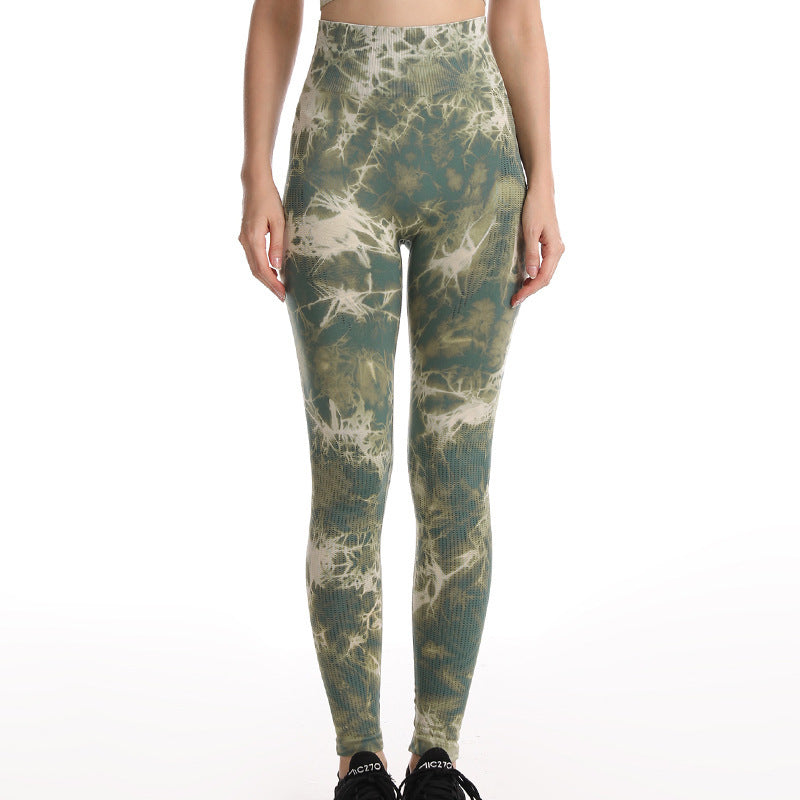 Nahtlose Batik-Workout-Leggings für Damen | Iris